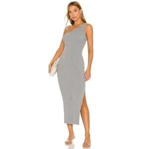 Bec & Bridge Harper Knit Asymmetrical Dress Storm 2